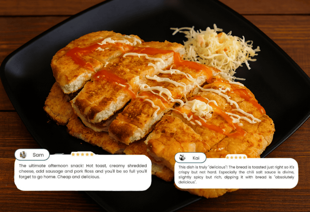 Chang Chang received positive feedback from many customers for the unique delicious taste of salt and pepper toast